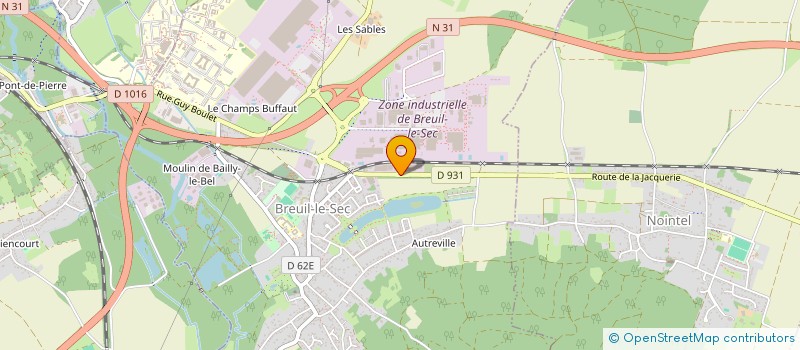 localisation de l'entreprise SVT EXPRESS à BREUIL-LE-SEC