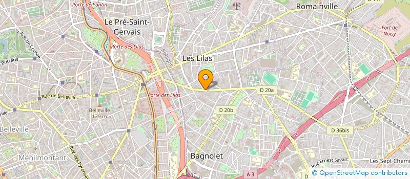 localisation de l'entreprise SVTP à LES LILAS