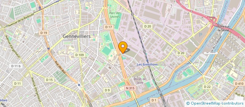 localisation de l'entreprise SVV LEADER ENCHERES  GENNEVILLIERS