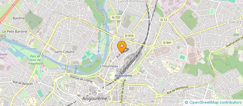 localisation de l'entreprise SVV R.JUGE ET V.GERARD-TASSET à ANGOULEME