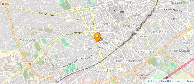 localisation de l'entreprise SW  NIMES