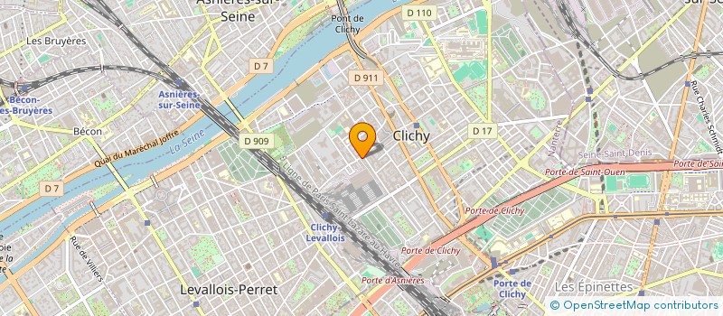 localisation de l'entreprise SW ANWEL FOOD à CLICHY