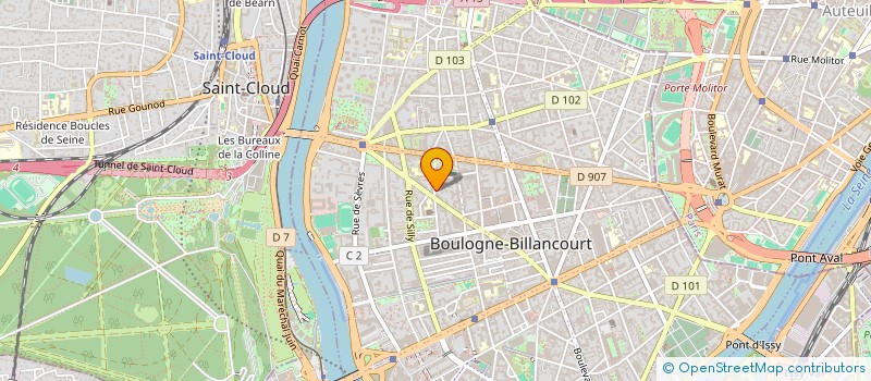 localisation de l'entreprise SW CONSEIL à BOULOGNE-BILLANCOURT