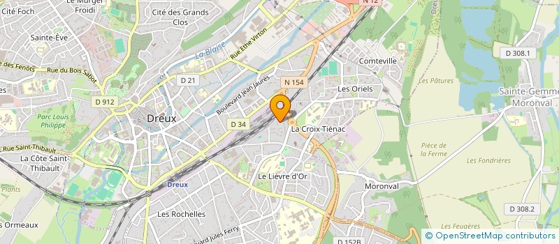localisation de l'entreprise SW CONVOYAGES à DREUX