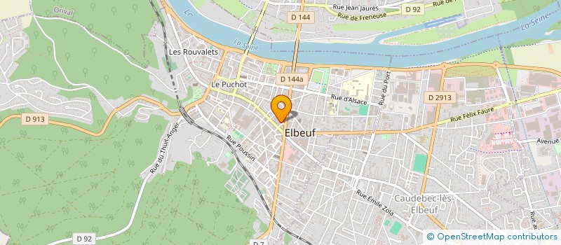 localisation de l'entreprise SW DIET-EQUILIBRE  ELBEUF