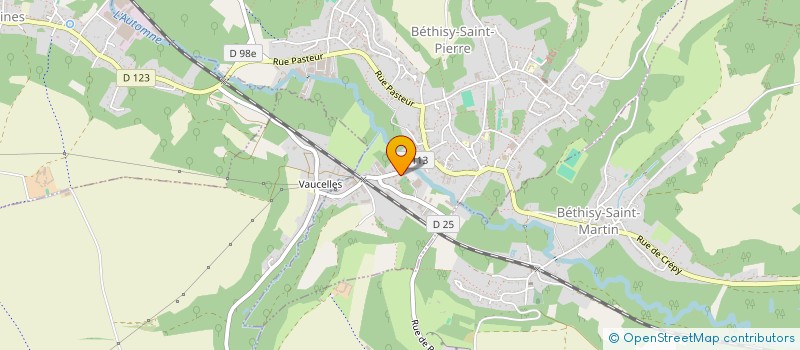 localisation de l'entreprise SW DISTRI  BETHISY-SAINT-PIERRE