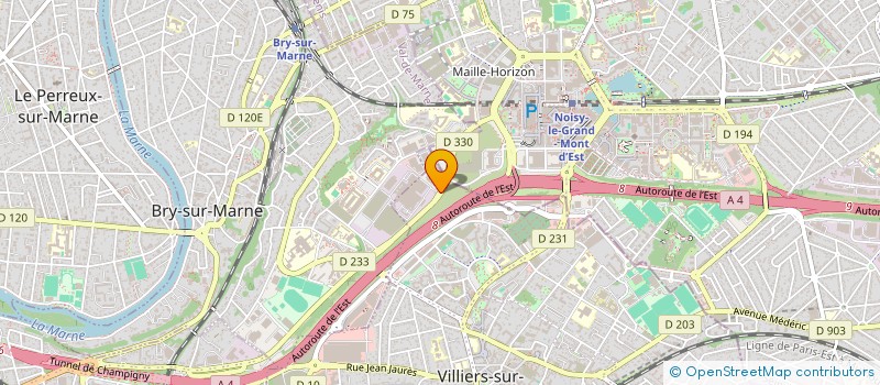localisation de l'entreprise SW EVENTS à VILLIERS-SUR-MARNE