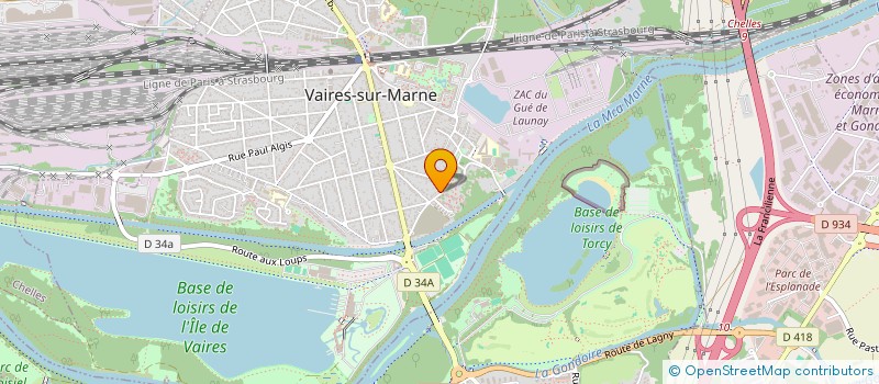 localisation de l'entreprise SW INVESTISSEMENT  VAIRES-SUR-MARNE