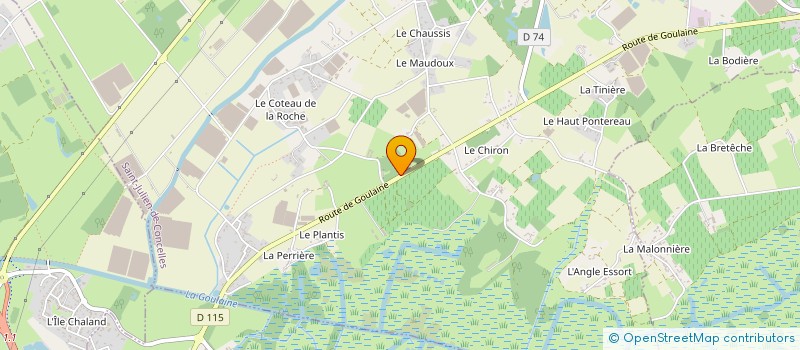 localisation de l'entreprise SW PEINTURE à SAINT-JULIEN-DE-CONCELLES