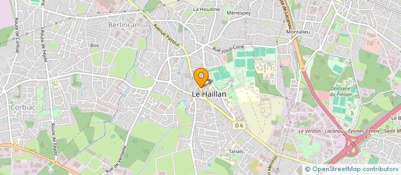 localisation de l'entreprise SW PISCINES à LE HAILLAN