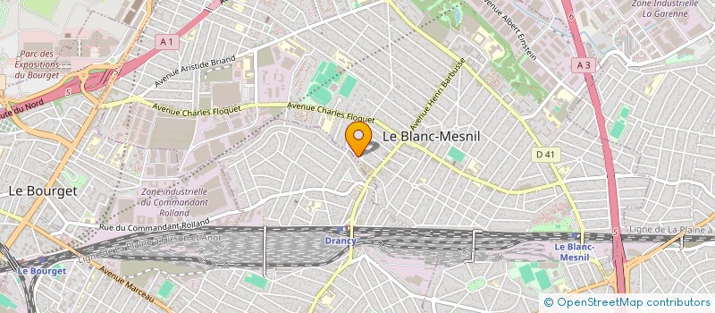 localisation de l'entreprise SW SERVICE à LE BLANC-MESNIL