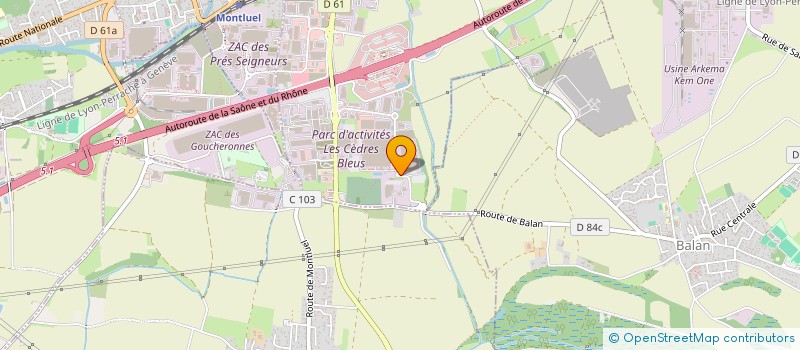 localisation de l'entreprise SWALO  DAGNEUX