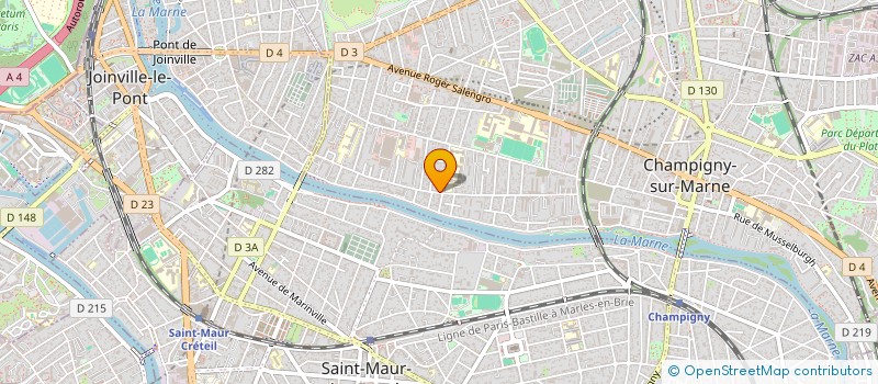 localisation de l'entreprise SWAMA PRODUCTION à CHAMPIGNY-SUR-MARNE