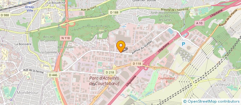localisation de l'entreprise SWAN à VILLEBON-SUR-YVETTE
