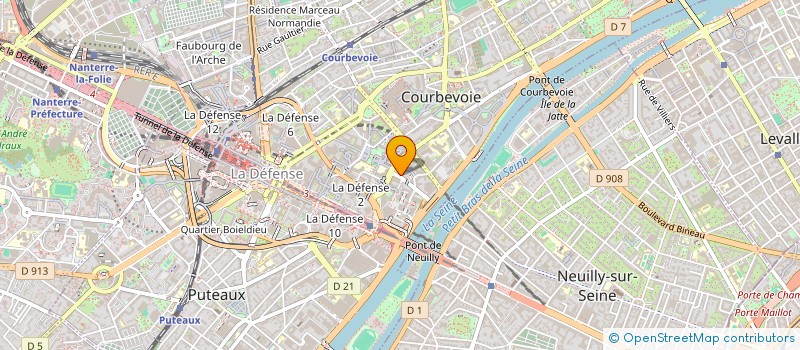 localisation de l'entreprise SWAN à COURBEVOIE