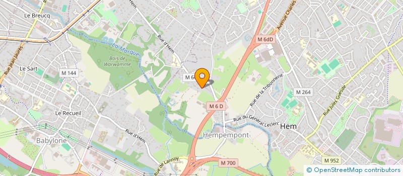 localisation de l'entreprise SWAN III  HEM