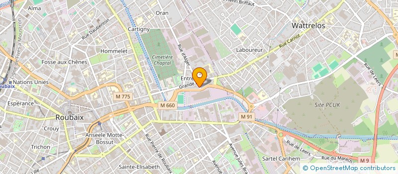 localisation de l'entreprise SWAN IMMOBILIER  ROUBAIX