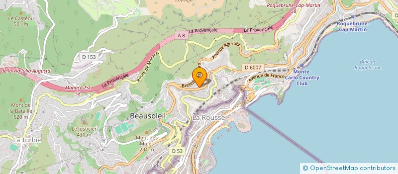 localisation de l'entreprise SWANN & CO  BEAUSOLEIL