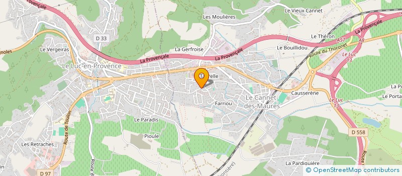 localisation de l'entreprise SWANY  LE CANNET-DES-MAURES