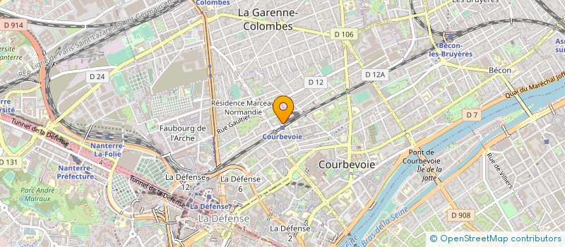 localisation de l'entreprise SWARED à COURBEVOIE