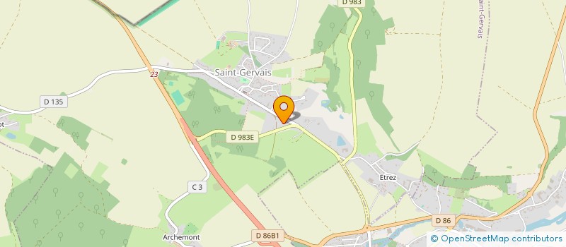 localisation de l'entreprise SWAV  SAINT-GERVAIS