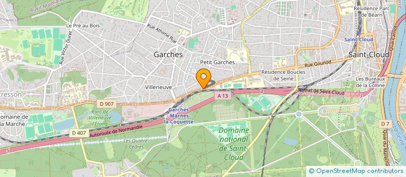localisation de l'entreprise SWAYZ à GARCHES