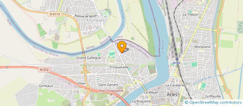 localisation de l'entreprise SWD TRANSPORTS à ARLES