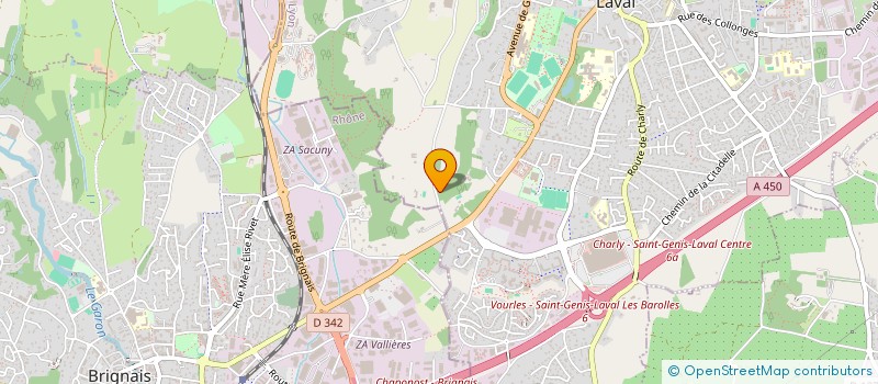 localisation de l'entreprise SWEBETECH à SAINT-GENIS-LAVAL