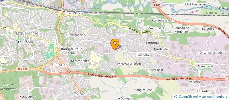localisation de l'entreprise SWEDI @ CHAUSSURES à QUIMPER