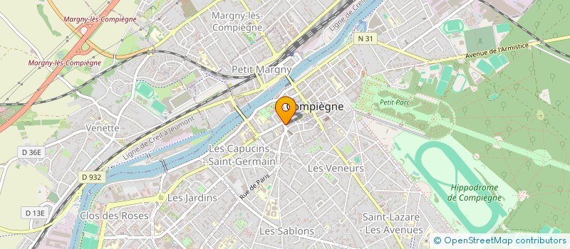 localisation de l'entreprise SWEET à COMPIEGNE