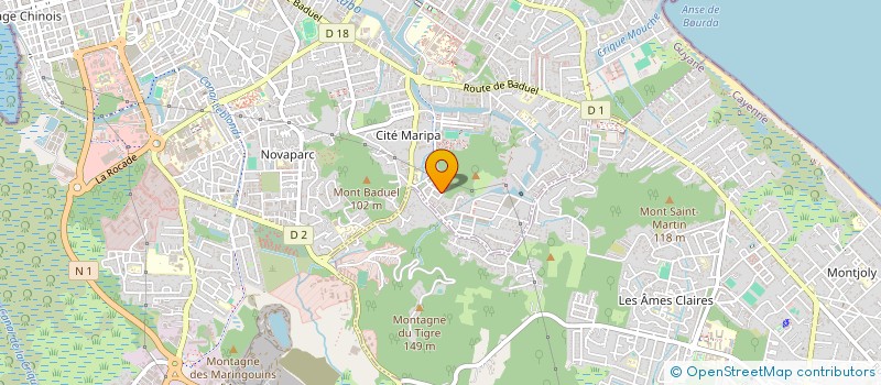 localisation de l'entreprise SWEET BAND  CAYENNE