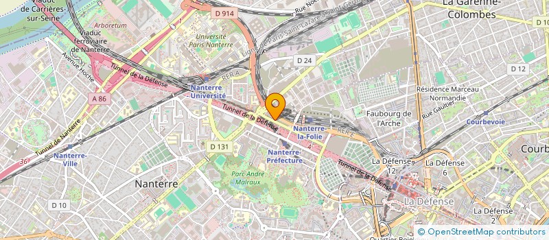 localisation de l'entreprise SWEET COACH  NANTERRE