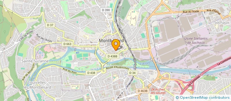 localisation de l'entreprise SWEET HOME  MONTBELIARD