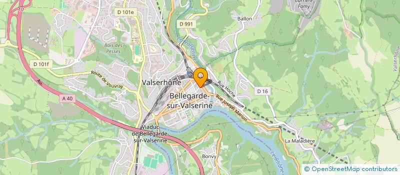 localisation de l'entreprise SWEET HOME à VALSERHONE