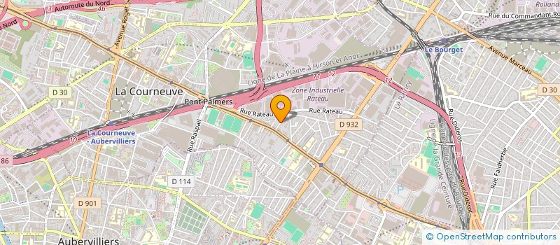 localisation de l'entreprise SWEET K HOME à LA COURNEUVE