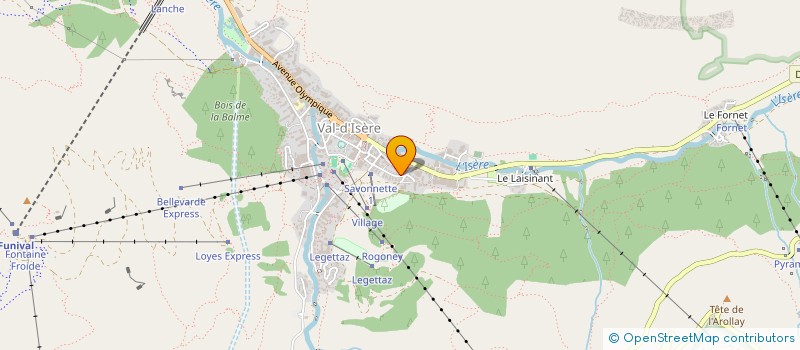 localisation de l'entreprise SWEET SKI  VAL D'ISERE