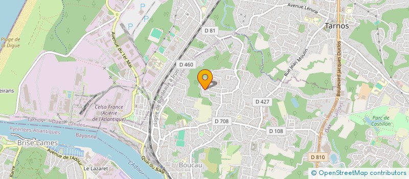 localisation de l'entreprise SWEETCHER  BOUCAU