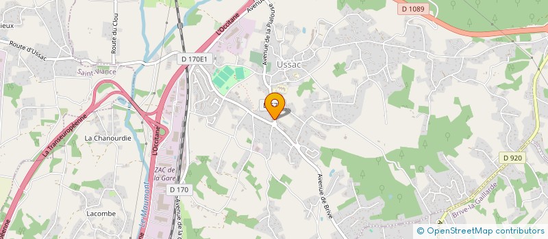 localisation de l'entreprise SWEETY  USSAC