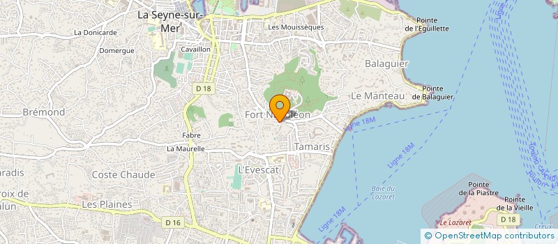 localisation de l'entreprise SWELL à LA SEYNE-SUR-MER