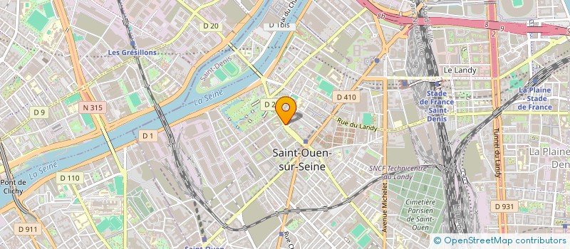 localisation de l'entreprise SWH à SAINT-OUEN-SUR-SEINE