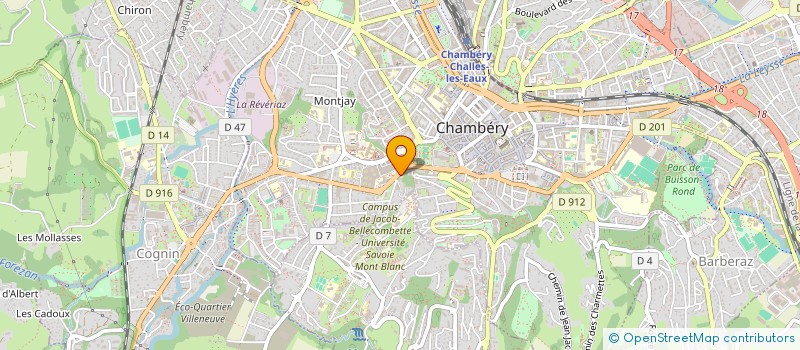 localisation de l'entreprise SWIMSET à CHAMBERY