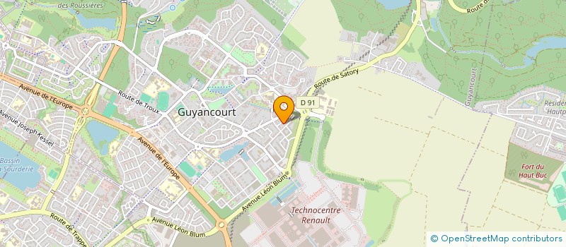 localisation de l'entreprise SWING 2012  GUYANCOURT