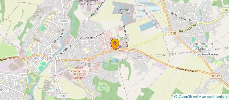 localisation de l'entreprise SWING  MEYZIEU