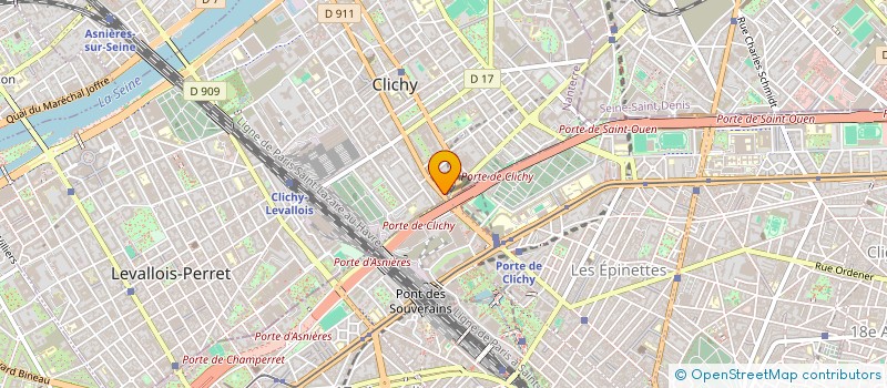 localisation de l'entreprise SWING à CLICHY
