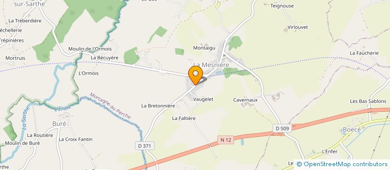 localisation de l'entreprise SWING ORNE à LA MESNIERE