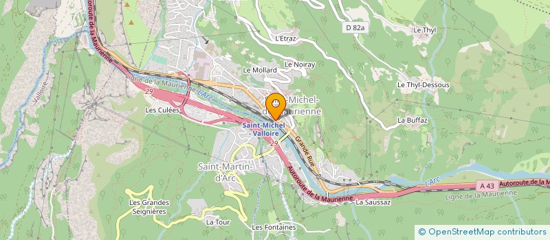 localisation de l'entreprise SWISS GESTION HOTEL à SAINT-MICHEL-DE-MAURIENNE