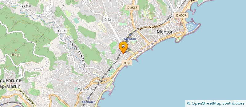localisation de l'entreprise SWITCH ON  MENTON
