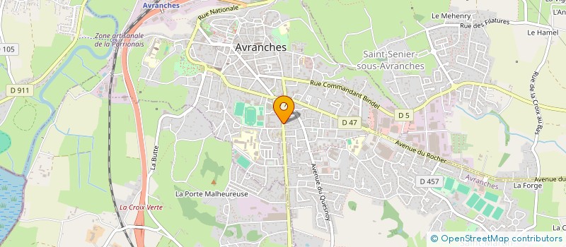 localisation de l'entreprise SWK PROD  AVRANCHES