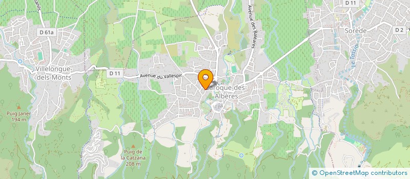 localisation de l'entreprise SWM à LAROQUE-DES-ALBERES