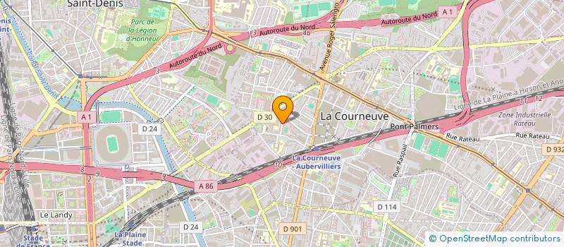 localisation de l'entreprise SWOMA à LA COURNEUVE